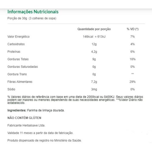 Farinha de Linhaça Dourada Mundo Verde Seleção 200g