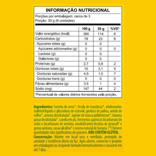 Cookie de Banana com Canela Mundo Verde 100g