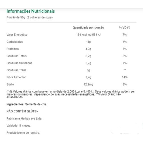 Superfood Sementes de Chia Mundo Verde Seleção 150g
