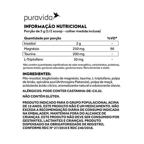 Blue Calm Spirulina Azul Puravida 250g