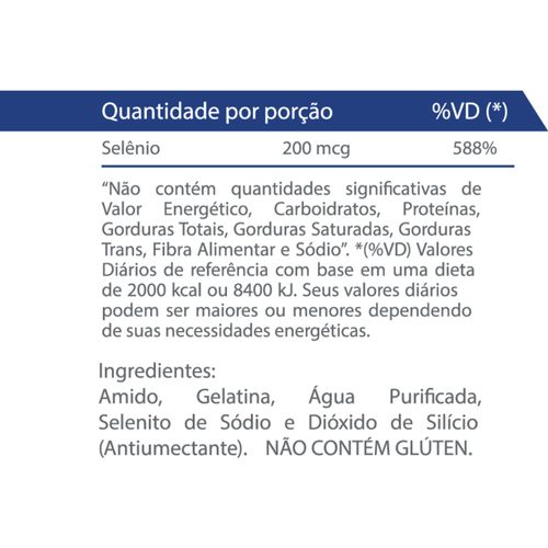 Selenium Vitaminlife 60 cápsulas