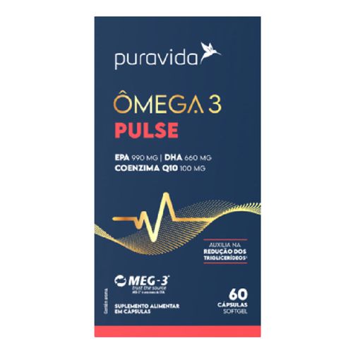 Ômega 3 Pulse Puravida 60caps