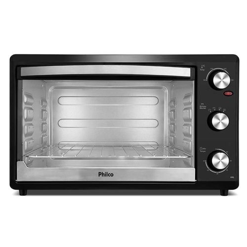 Forno Elétrico Philco PFE44P 44L com Botão Timer de 60 minutos e Dupla resistência – Preto 110V