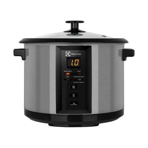 Panela Elétrica Multiuso Electrolux Chef ECC20 Digital 1,8 L - Preta/Inox 110V