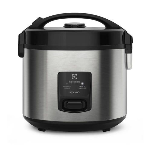 Panela Elétrica de Arroz Electrolux Efficient ERC20 por Rita Lobo com Trava de Segurança 3,5L – Inox e Preta 220V