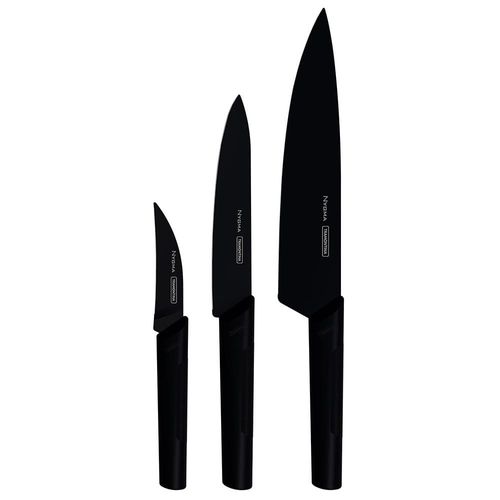 Conjunto de Facas Tramontina Nygma em Aço Inox e Polipropileno – 3 Peças