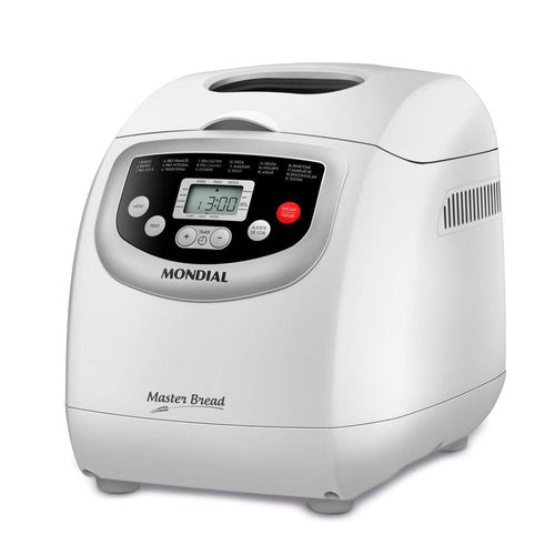 Panificadora Automática Mondial Master Bread NPF-54 com 19 Funções Pré-programadas - Branca 220V