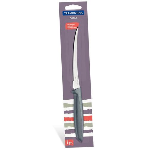Faca 5" para Tomate Tramontina Plenus em Aço Inox - Cinza