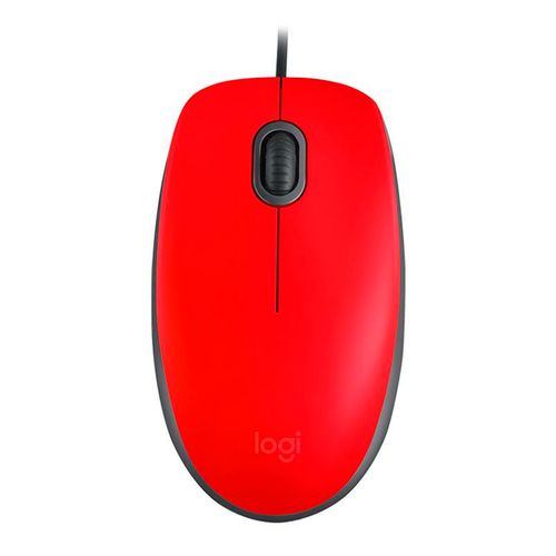 Mouse Logitech M110 Silent Vermelho