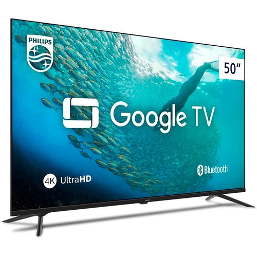 Smart TV LED 50" Ultra HD 4K Philips 50PUG7019 com Google TV, Comando de Voz, Wi-Fi, Entradas HDMI e USB