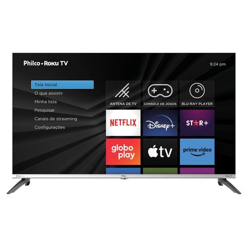 Smart TV LED 42" Philco Full HD PTV42M9GR2CMB Roku TV, HDMI, USB e Wi-Fi