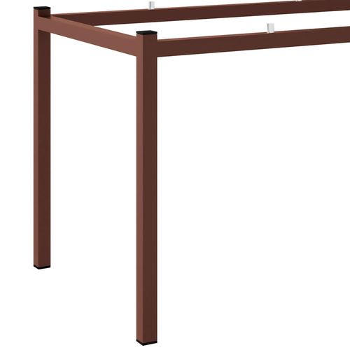 Base de Mesa Retangular Fabone Alexa para Tampo de Vidro com 140X80 cm - Cobre