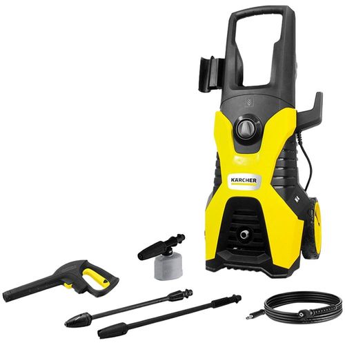 Lavadora de Alta Pressão Karcher K4 1885psi 1700W com Pistola e Mangueira de 6 Metros - Preta/Amarela 110V