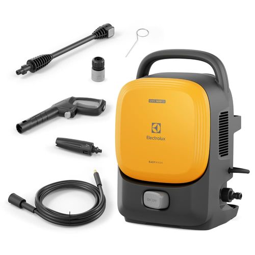 Lavadora de Alta Pressão Electrolux EasyWash 1400W com 1650PSI, Engate Rápido, Bico Vario e Sistema Stop Total 110V