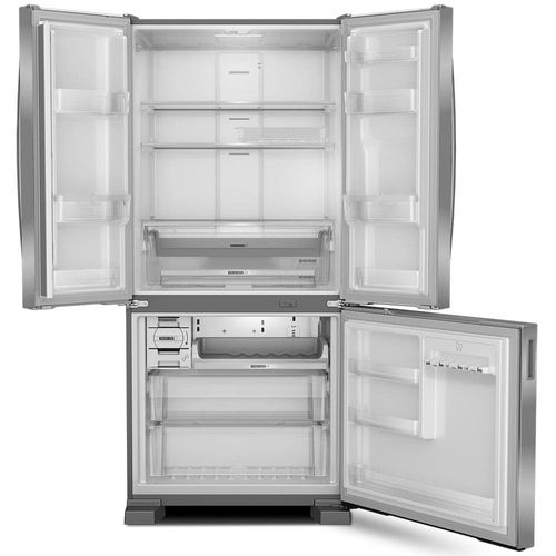 Geladeira Brastemp French Door BRO85AK Frost Free com Tecnologia Inverter, Turbo Freezer e Design Premium 554 L - Inox 220V