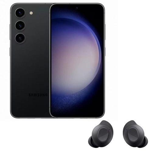Smartphone Samsung Galaxy S23 5G Preto 256GB, Tela 6.1``, 8GB de RAM, IP68, Snapdragon 8 Gen 2, Selfie 12MP + Fone de Ouvido Sem Fio Galaxy Buds FE