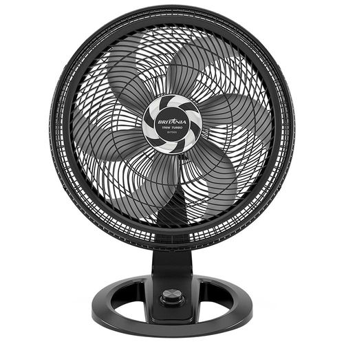 Ventilador de Mesa Britânia Maxx Force BVT500 58cm com 3 Velocidades e 6 Pás - Preto 110v