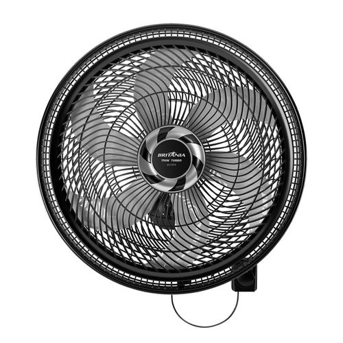 Ventilador de Parede Britânia BVT575 Maxx Force 47cm com 3 Velocidades, 6 Pás e 176W - Preto 110V