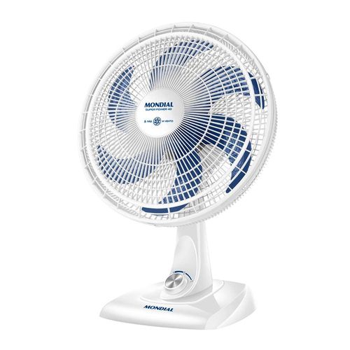 Ventilador de Mesa 40cm Mondial Super Power VSP-40-W 6 Pás 3 Velocidades Branco 220V