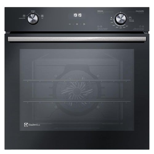 Forno de Embutir a Gás Electrolux OE8GH Efficient 80L com Perfectcook360 220V - Preto