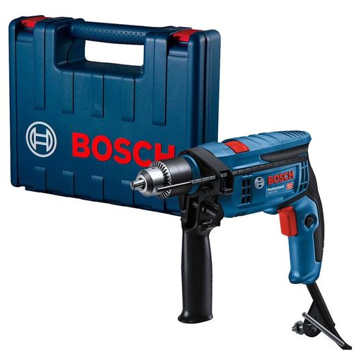 Furadeira de Impacto Bosch GSB 13 RE com Acessórios e Maleta Plástica 127V