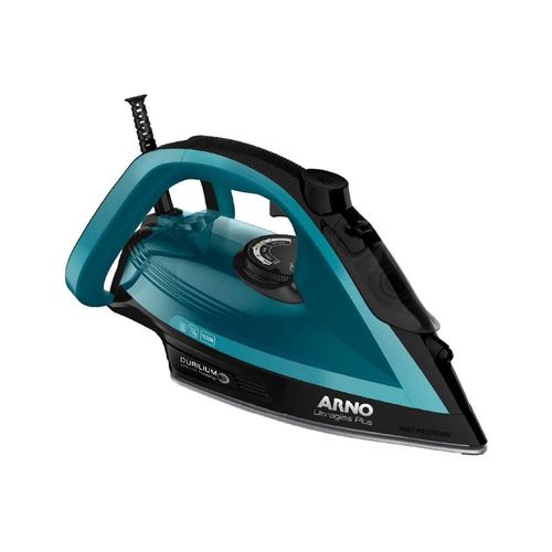 Ferro de Passar a Vapor Arno Ultragliss Plus com Spray e Base Durilium Airglide – Azul 110V