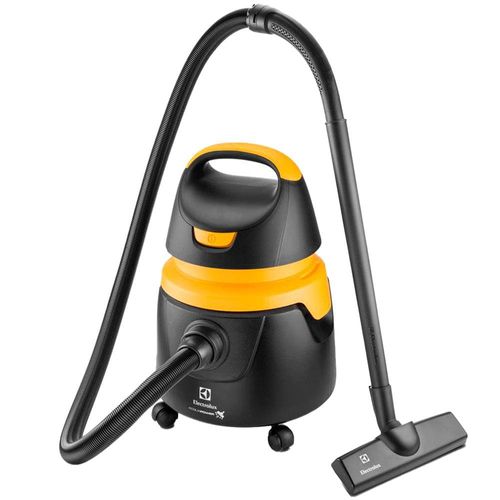 Aspirador de Pó e Água Electrolux Acqua Power AQP20 1400W 10L com Conjunto de Acessórios e Rodas 360° - Amarelo/Preto 110V