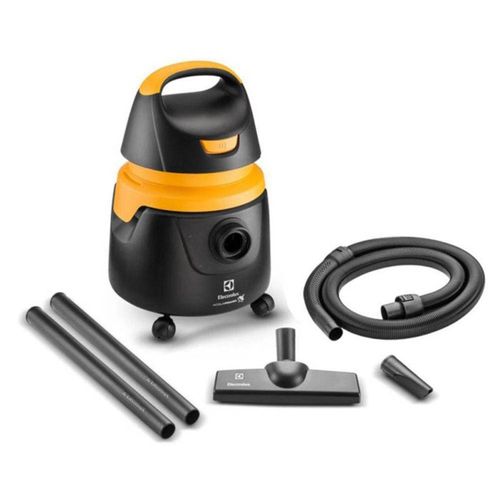 Aspirador de Pó e Água Electrolux Acqua Power AQP20 1400W 10L com Conjunto de Acessórios e Rodas 360° - Amarelo/Preto 110V