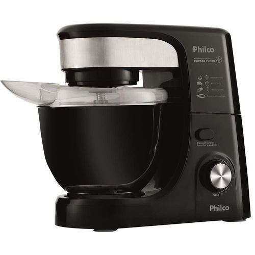 Batedeira Planetária Philco PHP500 Turbo com 11 Velocidades e 500W – Preto 220V