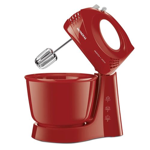 Conjunto Especial Mondial KT-105-R (Espremedor Premium + Batedeira Prática + Liquidificador Turbo Power) - Vermelho 110V