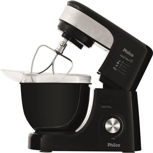 Batedeira Planetária Philco PHP500 Turbo com 11 Velocidades e 500W – Preto 220V