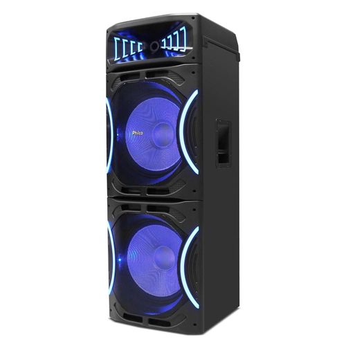 Torre de Som Amplificada Philco PCX3500 com Bluetooth, Rádio FM, Função Ex Bass e Flash Light Bivolt - 3500W