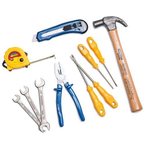 Kit de Ferramentas Tramontina 11 Peças com Martelo e Alicate