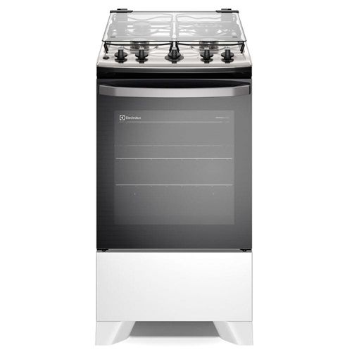 Fogão Electrolux 4 bocas Efficient FE4IB com Mesa Inox, PerfectCook, VaporBake e Acendimento Automático Bivolt – Branco