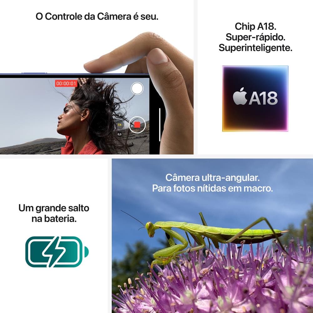 Encontraproduto.com.br - Apple iPhone 16 Plus 512GB Branco