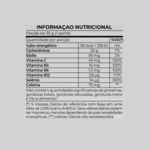 Endurance Caffeine Gel Limão Vitafor 30g