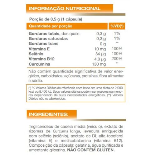 Curcuma Plus Vitafor 500mg 30caps