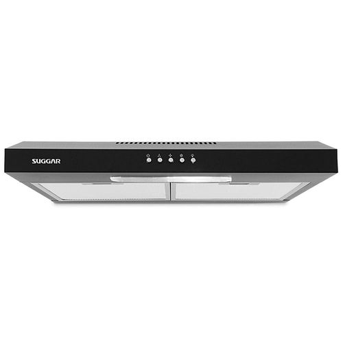 Depurador de Ar Suggar Slim DPS161PT/DPS162PT Preto com 3 Velocidades – 60 cm 110V