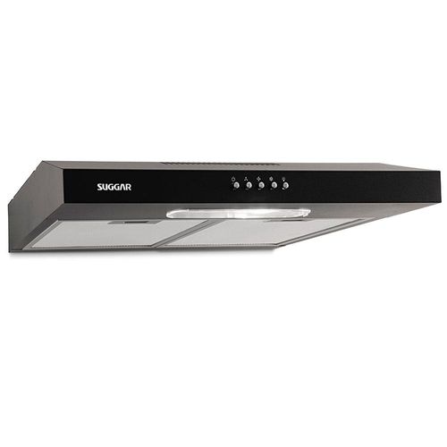 Depurador de Ar Suggar Slim DPS161PT/DPS162PT Preto com 3 Velocidades – 60 cm 110V