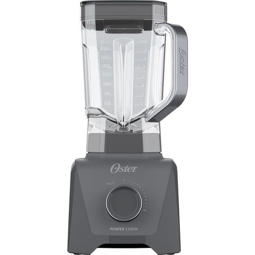 Liquidificador Oster 1100 Full OLIQ606 Cinza com 12 Velocidades - 1.100W 110V