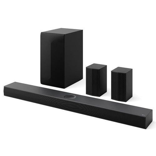 Home Theater Soundbar LG S70TR, 5.1.1 Canais, Bluetooth, Dolby Atmos, DTS X, Caixas Traseiras Sem Fio, AI Sound Pro, WOW Sinergy, HDMI - 500W RMS