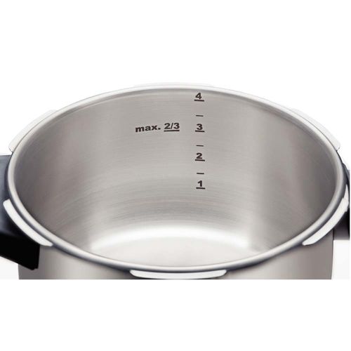 Panela de Pressão 4,5 L Tramontina Solar em Aço Inox com Fundo Triplo e 5 Dispositivos de Segurança