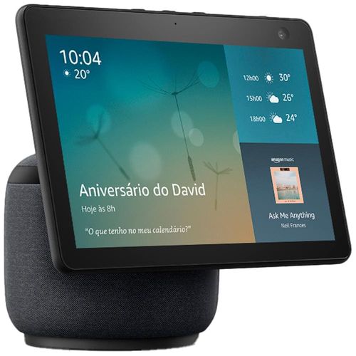 Smart Speaker Amazon Echo Show 10 (3ª geração) com Display HD de 10,1" e Alexa – Preta