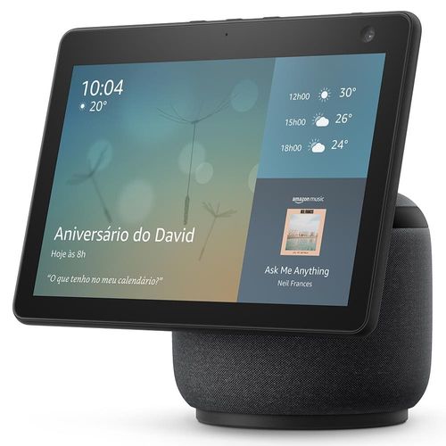 Smart Speaker Amazon Echo Show 10 (3ª geração) com Display HD de 10,1" e Alexa – Preta