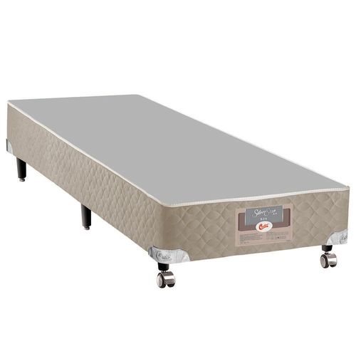 Base Box para Colchão Viúva Castor Silver Star 27x120x203 cm – Branco/Bege