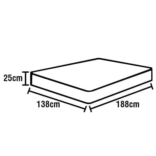 Base Box para Colchão Casal Castor Sleep Class Pocket Hibrido com Rodízio 40x138x188 cm - Cinza