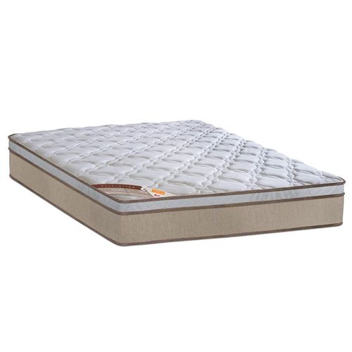 Cama Box Casal Castor Revolution com Mola Poket 66x128x188cm – Branco/Bege