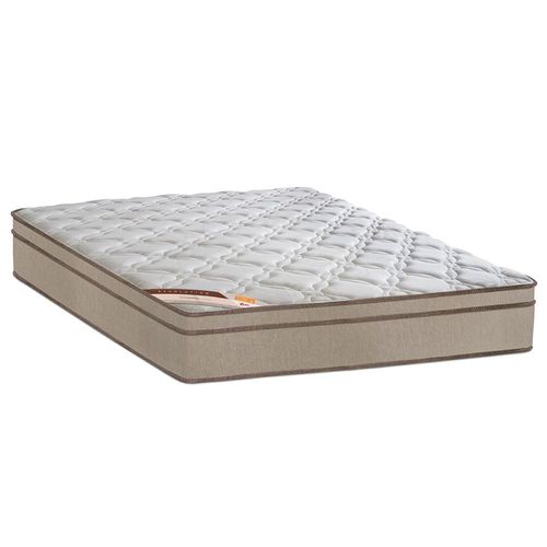 Cama Box King Size Castor Revolution com Mola Bonnel 66x193x203cm – Bege