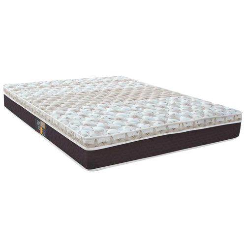 Cama Box King Size Castor Sleep Class Hibrido com Mola Ensacada 64x193x203cm – Branco/Cinza