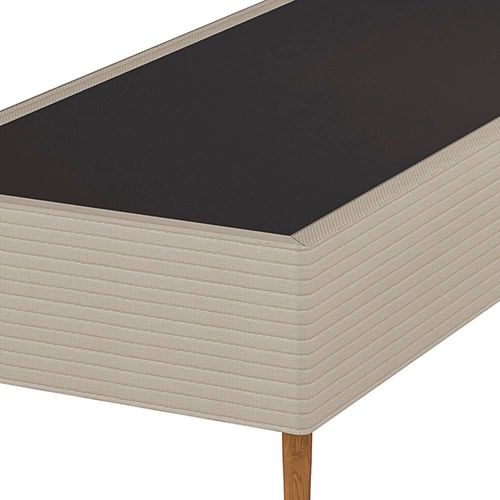 Base Box Queen Size Umaflex Milão Bipartida com Revestimento em Malha 26x78x198cm – Bege